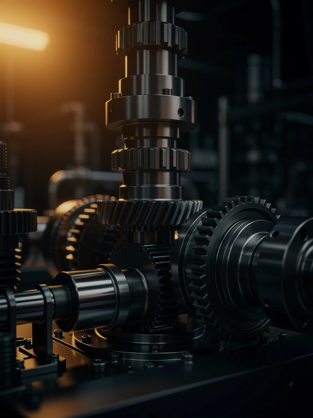 Industrial machinery on a factory floor
